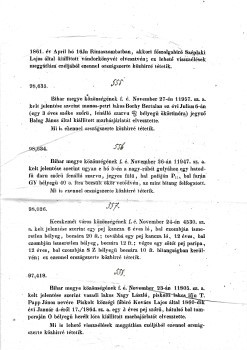 Kőrözvény az 1860-as évekből. Kőrözvény az 1860-as évekből.