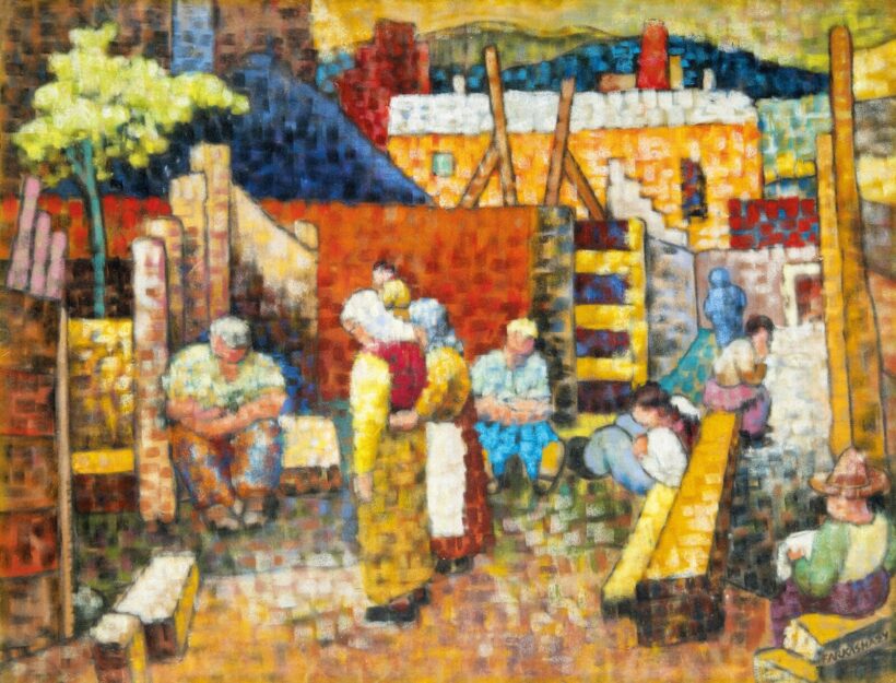 Farkasházy Miklós (1895-1964): Építkezők