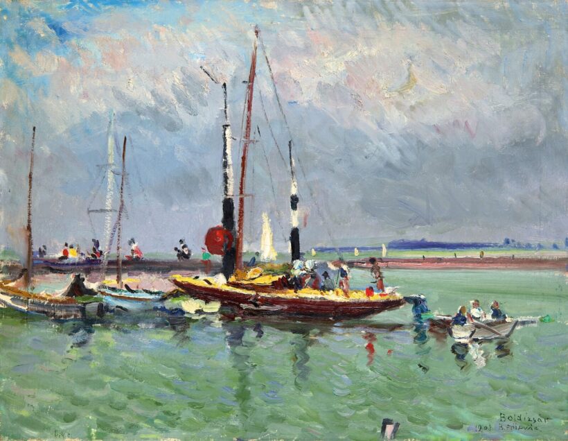 Boldizsár István (1897-1984): Balatonföldvár, 1963