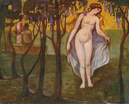 Gulácsy Lajos (1882-1932): Harmathullás (Női akt fák között), 1904-1905