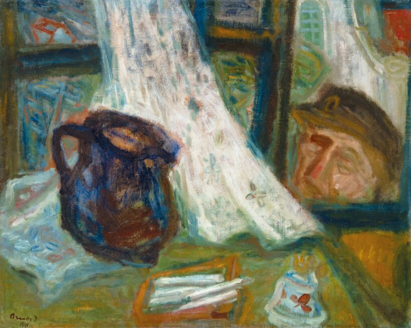 Ámos Imre (1907-1944): Betekintő önarckép, 1941