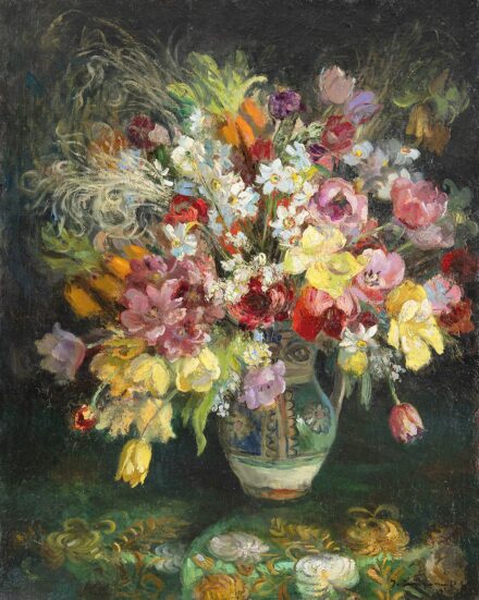 Iványi Grünwald Béla (1867-1940): Csendélet feketében, 1935