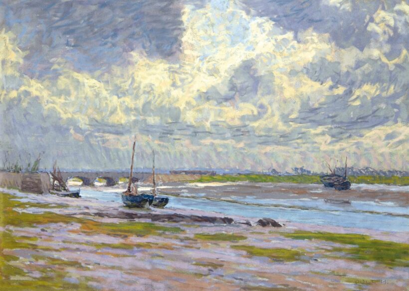 Poll Hugó (1867-1931): Folyópart Bretagne-ban