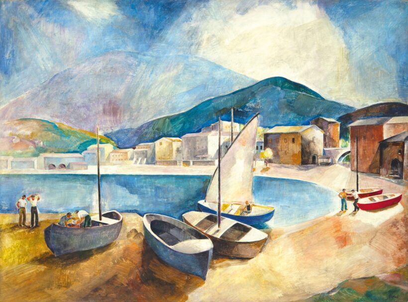 Patkó Károly (1895-1941): Lerici (Vitorlások Lericiben), 1929 körül