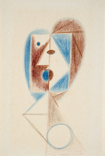 Korniss Dezső (1908-1984): Fej, 1937 körül