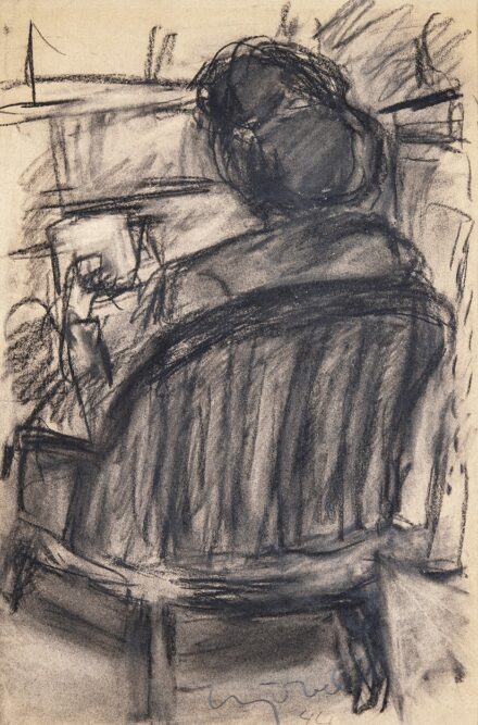 Czóbel Béla (1883-1976): Ülő nő, 1944