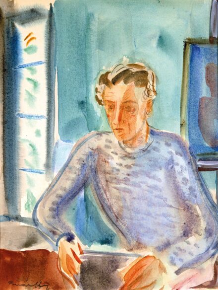 Márffy Ödön (1878-1959): Műteremben, 1948