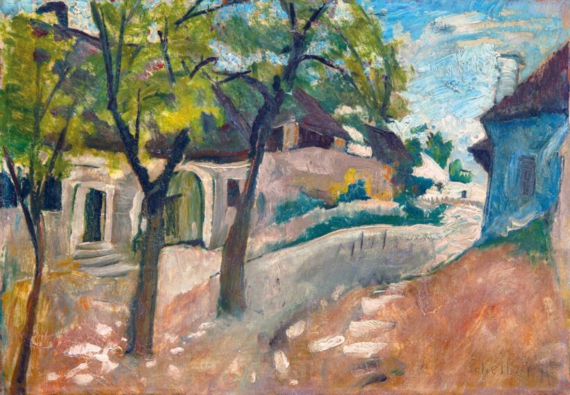 Scheiber Hugó (1873-1950): Czakó utca a Tabánban
