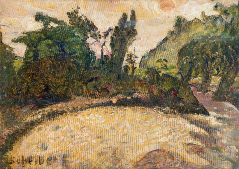 Scheiber Hugó (1873-1950): Parkrészlet