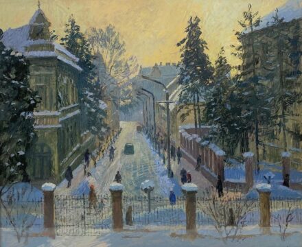 Z. Soós István (1900-2002): Kaposvár Somssich u. télen