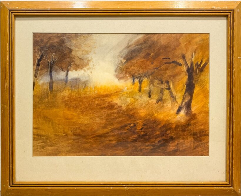 Hankó Béla (1954-): Őszi fasor - Image 2
