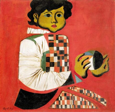 Aczél Ilona (1929-2000): Kisfiú jelmezben, 1966