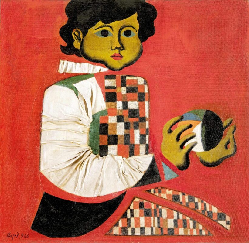 Aczél Ilona (1929-2000): Kisfiú jelmezben, 1966
