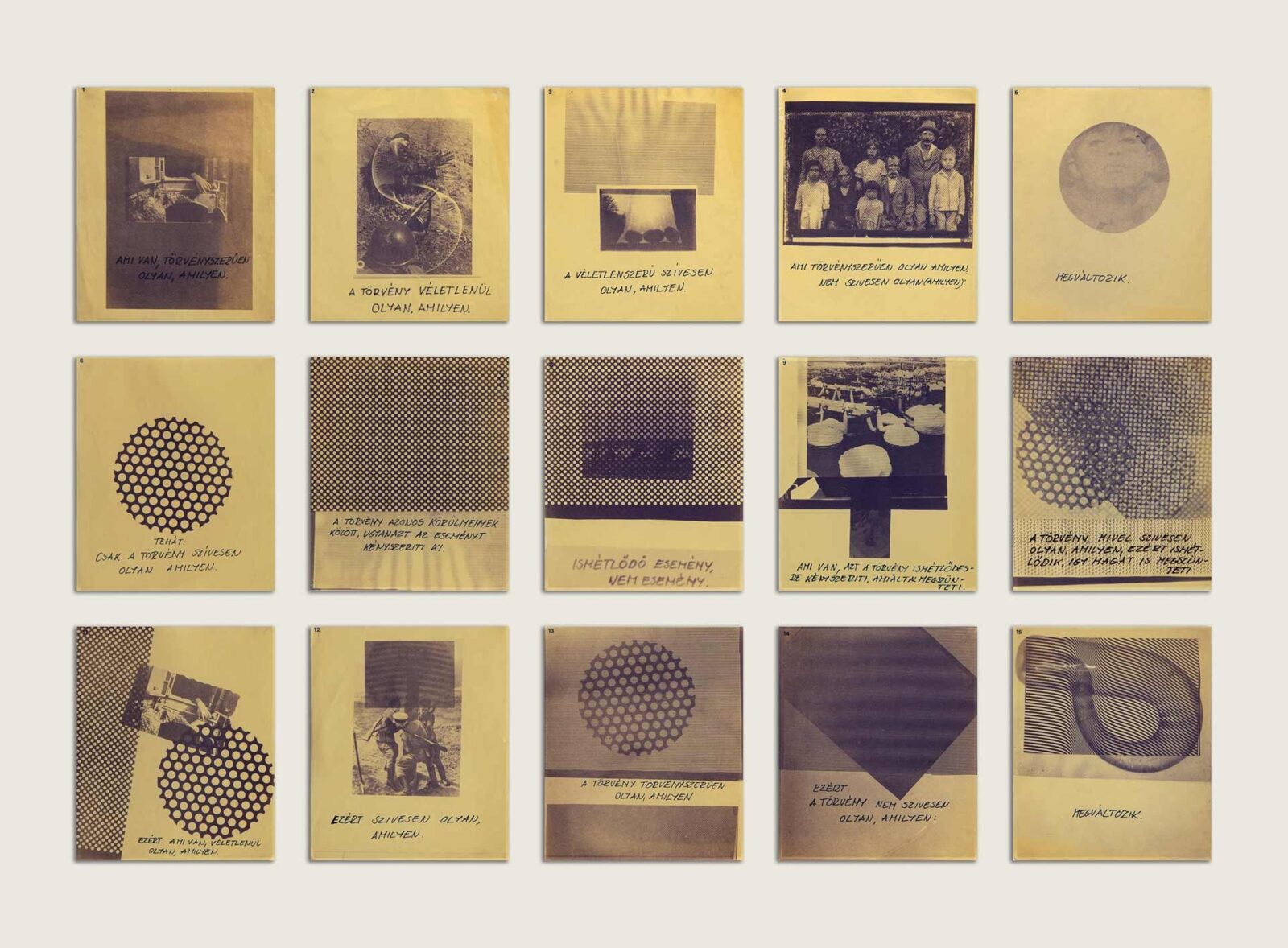 Erdély Miklós (1928-1986): Törvény - Véletlen - Möbiusz – Törvényszerűségek, 1975