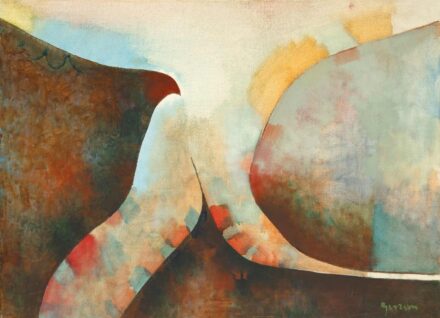 Gerzson Pál (1931-2008): Tájrészlet, 1982