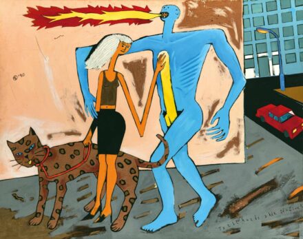 Wahorn András (1953): Találkozás a kék férfivel, 1990