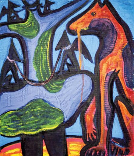 El Kazovszkij (1950-2008): Foltos jó pásztor III., 1993