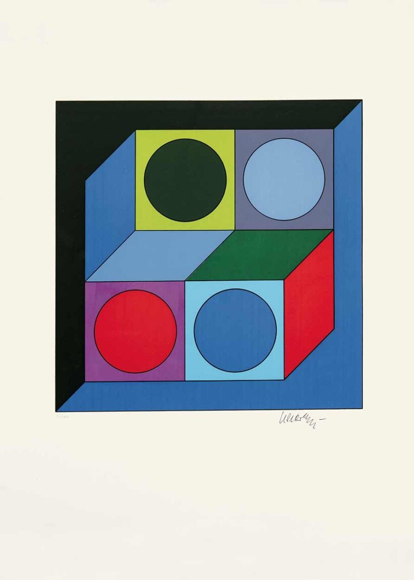 Vasarely Victor (1906-1997): Lapidaire-J