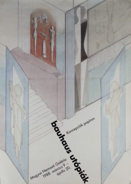 Oskar Schlemmer (1888 – 1943) : Kiállítási plakát, MNG, 1988