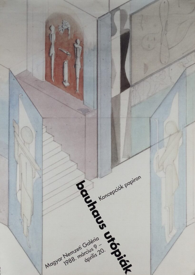 Oskar Schlemmer (1888 – 1943) : Kiállítási plakát, MNG, 1988