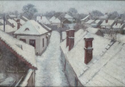 Petrányi Miklós (1877-1944) : Havas háztetők