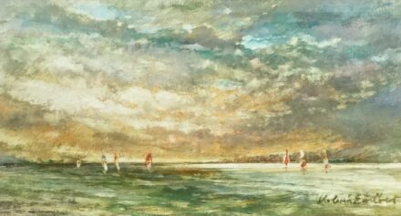 Koleszár Erzsébet(1944-): Balaton felhőkkel