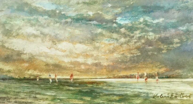 Koleszár Erzsébet(1944-): Balaton felhőkkel