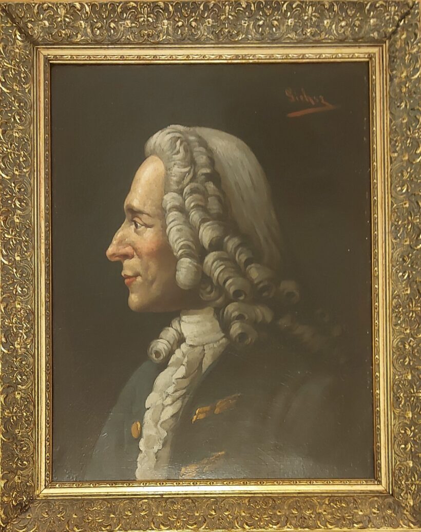 Giehsz, Alfons (1850-1893): Férfi portré.  Giehsz, Alfons (1850-1893): Férfi portré. Jelzett, j.f.