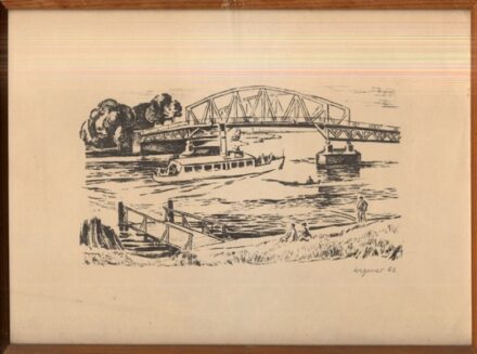 Wigner Judit (1923-2013) Wigner Judit (1923-2013): A Tisza Szegednél. Rézkarc. 1962. Jelzett.