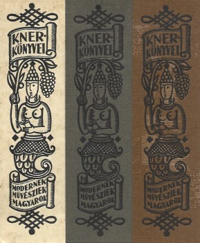Könyvjelző. Kner könyvjelzők Divéky József grafikájával. Könyvjelző. Kner könyvjelzők Divéky József grafikájával, 3 db.