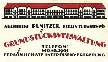Neue Sachlichkeit.  Neue Sachlichkeit. Punitzer, Martin Albrecht (1889-1949) berlini építész szórólapja az 1920-as, 1930-as évekből, 2 db.
