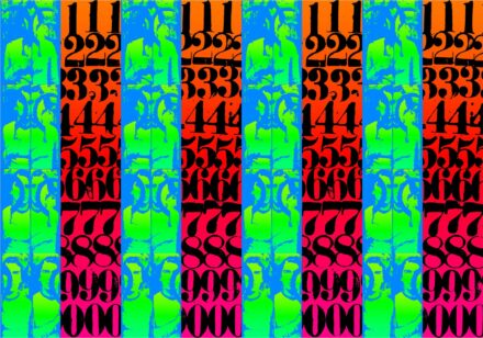 Pinczehelyi Sándor (1946-): Rolls and numbers B, 2022