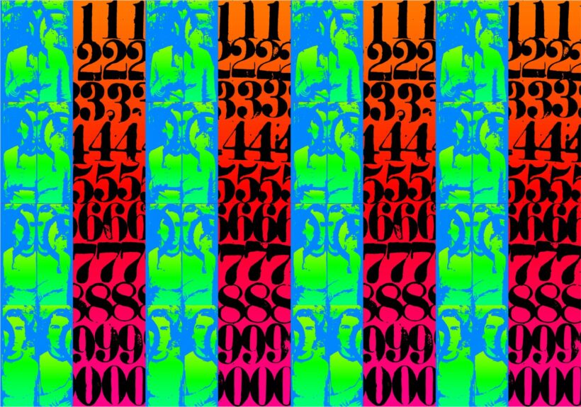 Pinczehelyi Sándor (1946-): Rolls and numbers B, 2022