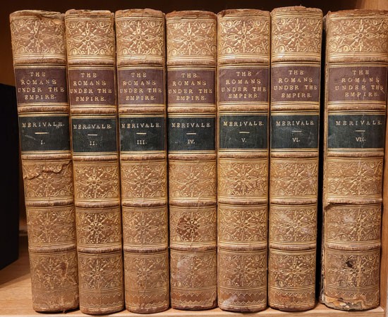 Bibliofília. Merivale, Charles Bibliofília. Merivale, Charles: History of the Romans Under the Empire. I-VII. kötet.