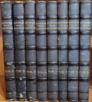 Bibliofília. Pujol, A. Arnould - Alboize du - Maquet, (Auguste) Bibliofília. Pujol, A. Arnould - Alboize du - Maquet, (Auguste): Histoire de la Bastille depuis sa fondation 1374 jusqu'à sa destruction 1789. I-VIII. kötet.