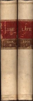 Folyóirat. Life Magazine. 1901.  Folyóirat. Life Magazine. 1901. Vol. XXXVII. I-II. kötet.