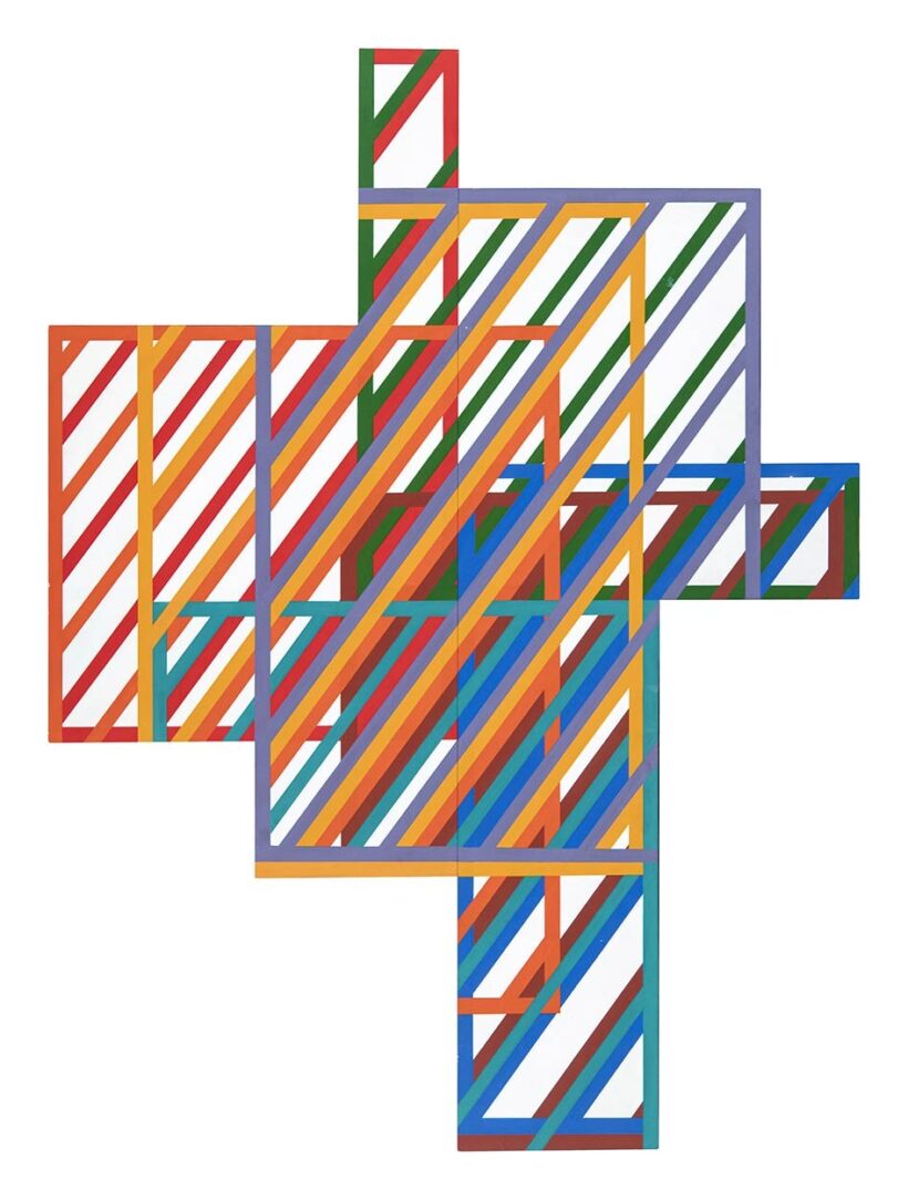 Maurer Dóra (1937): Quasi-kép, perspektivikus, a 71. lépésből, 1985