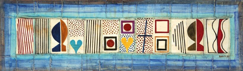 Bartl József (1932-2013): Jelek és fejek, 1989