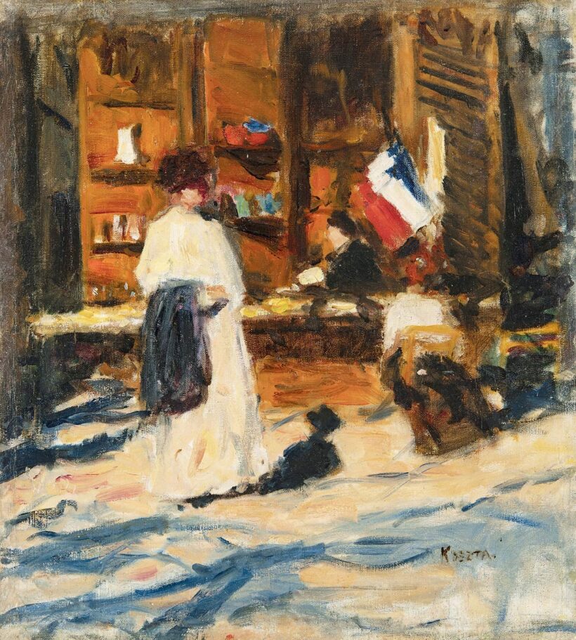 Koszta József (1861-1949): Párizsi kirakat, 1911