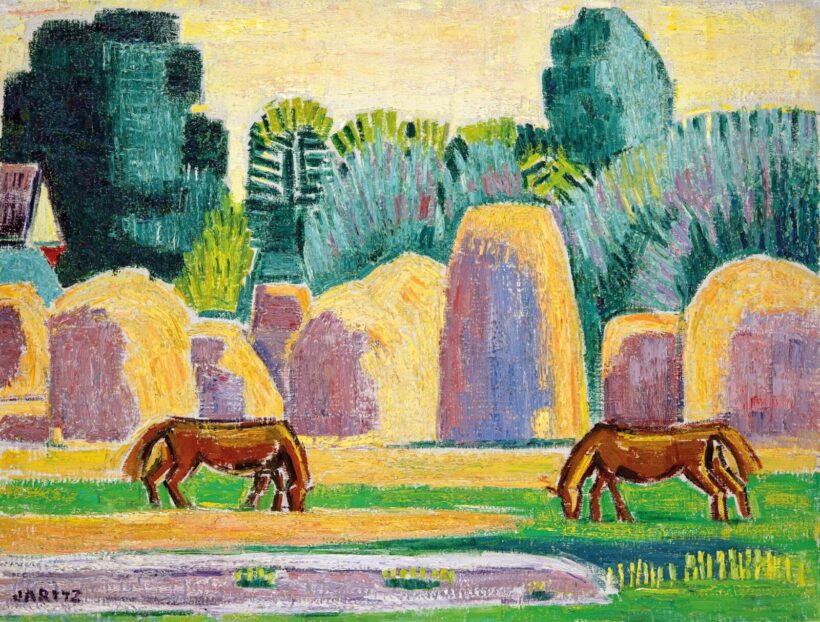 Járitz Józsa (1893-1986): Legelésző lovak