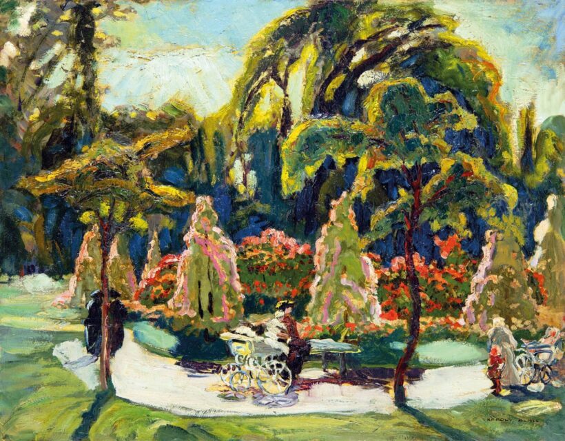 Károlyi Andor (1894-?): Parkrészlet, 1922