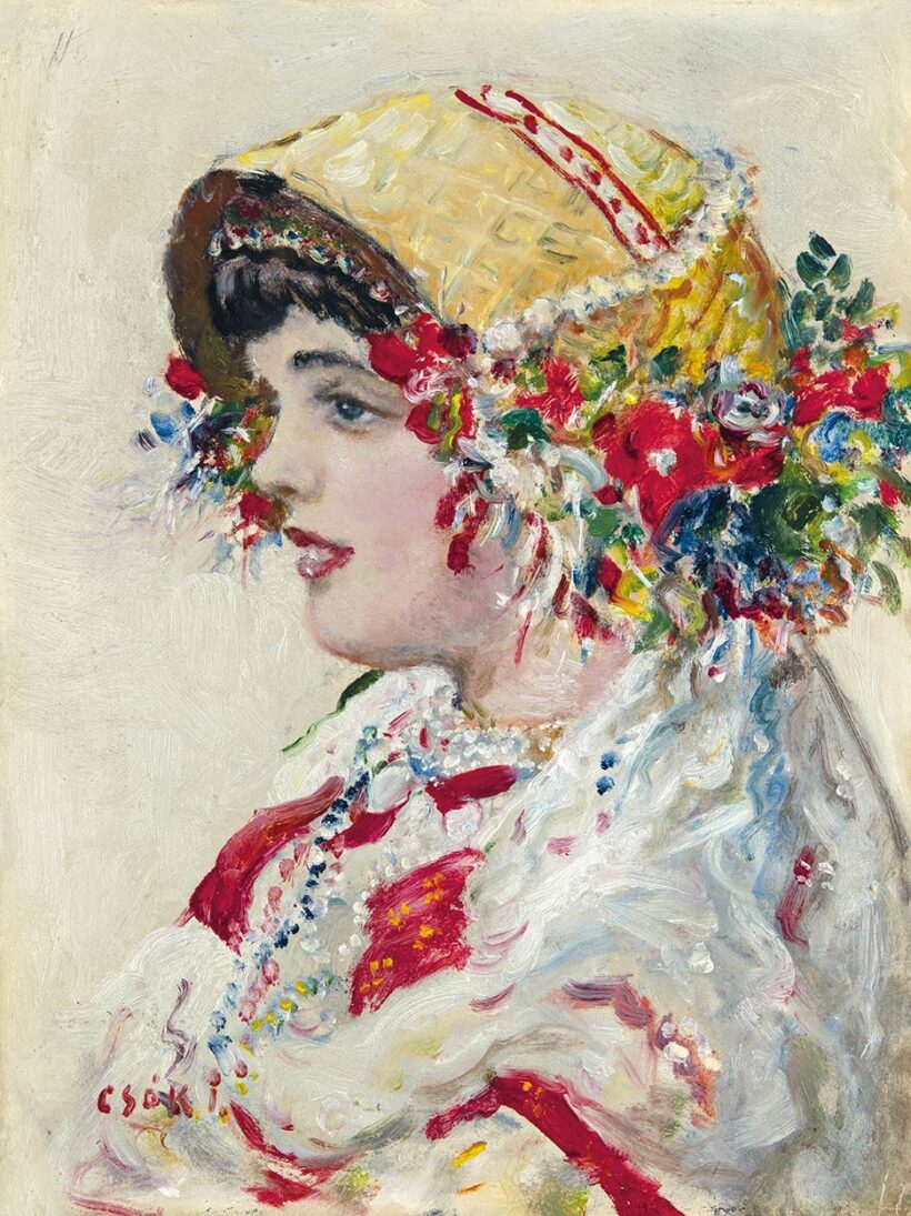 Csók István (1865-1961): Sokác lány