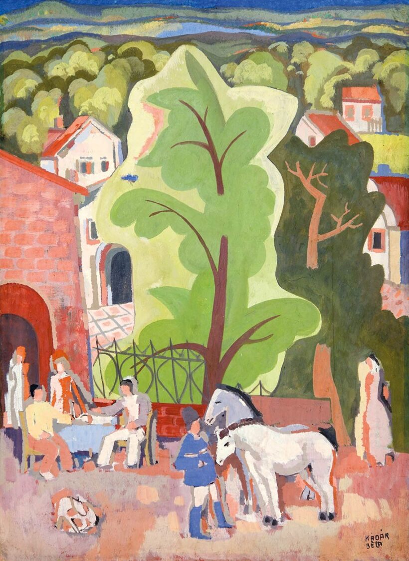 Kádár Béla (1877-1956): Kertvendéglő