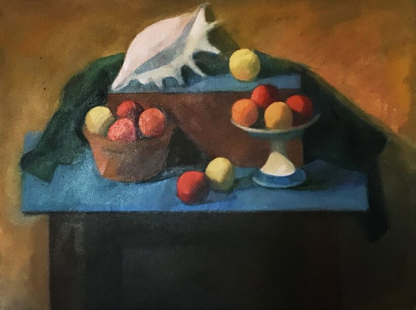 Sikuta Gusztáv (1919-1985): Kagylós csendélet, 1968