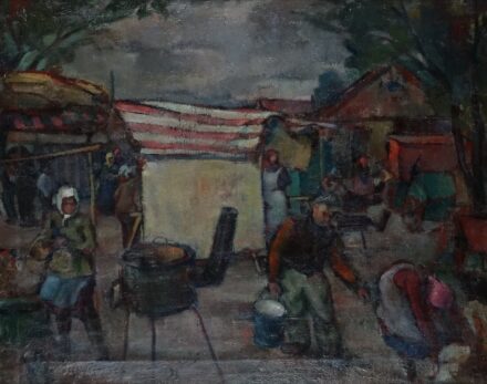 Tibor Ernő (1885 - 1945): Vásári jelenet