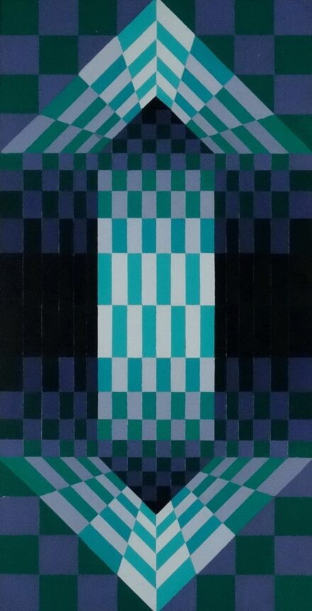 Török József: Le és fel (Hommage á Vasarely), Kiáll. "Szeretem Vasarelyt"