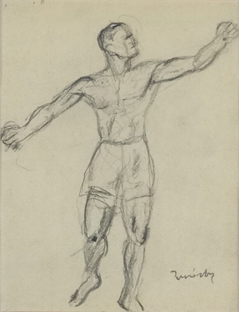 Márffy Ödön (1878-1959): Sportoló( Endresz József festőművész)