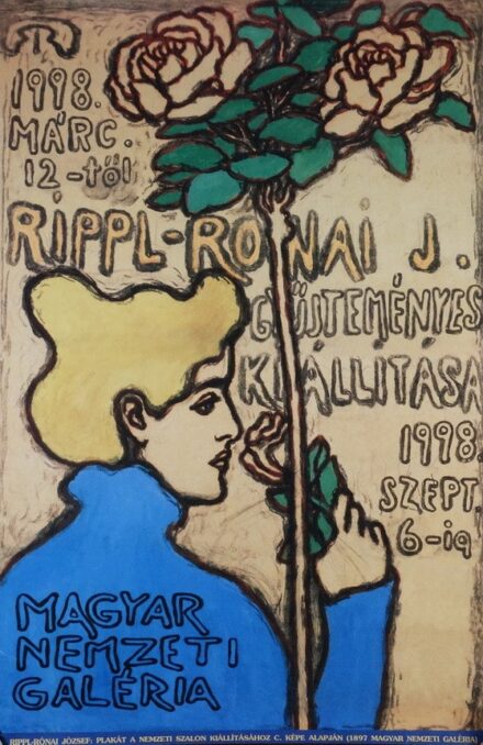 Rippl-Rónai József (1861-1927): Kiállítási plakát, MNG, 1998