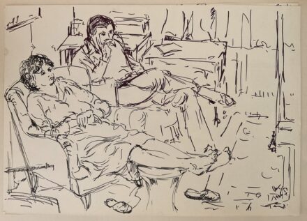 Varga József (1922-2021): Szabadidő I-II., 1983, 1986 (2db)