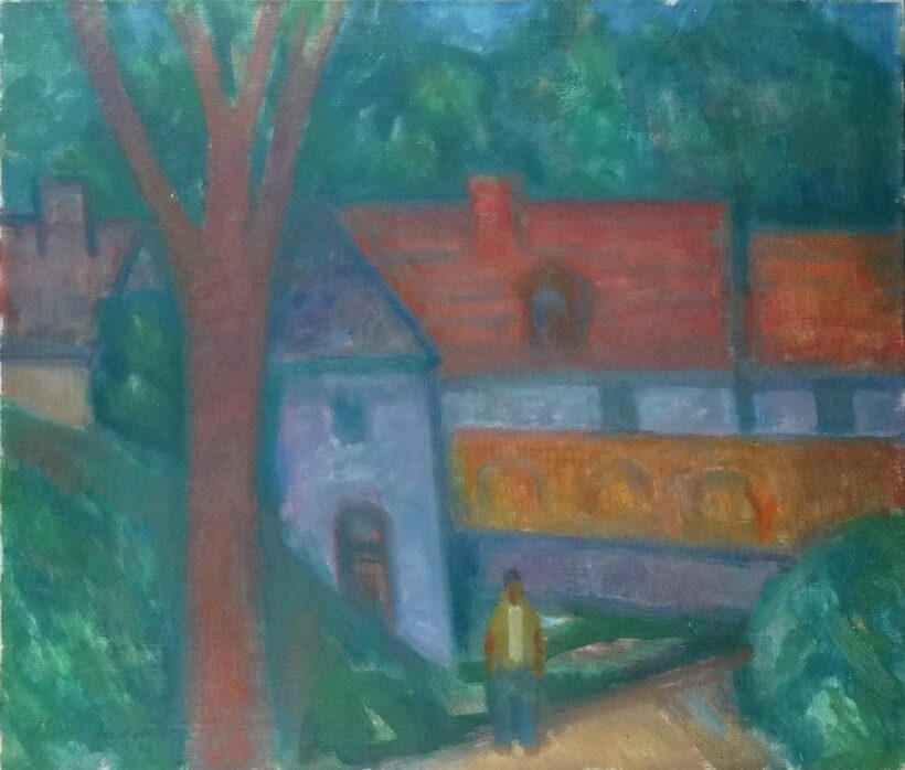 Kántor Andor (1901-1990): Zöld fák között, 1969